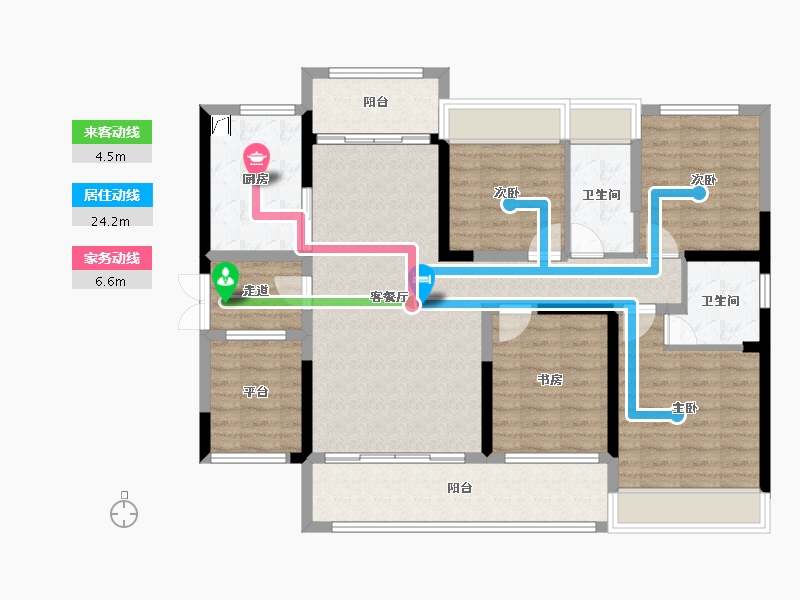 湖南省-湘潭市-步步高新天地-112.31-户型库-动静线