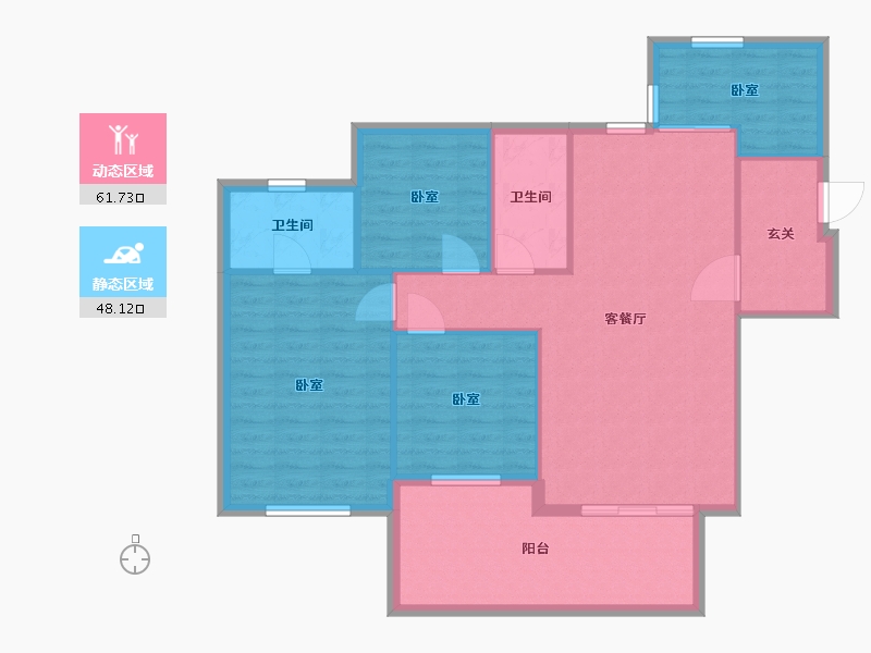 湖南省-常德市-阳光首府-100.34-户型库-动静分区