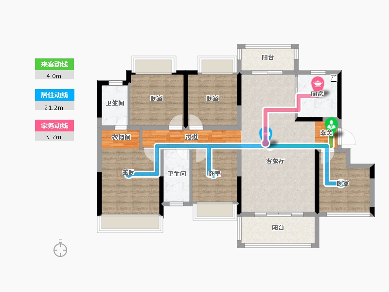 广西壮族自治区-贺州市-贺州彰泰郡-115.12-户型库-动静线