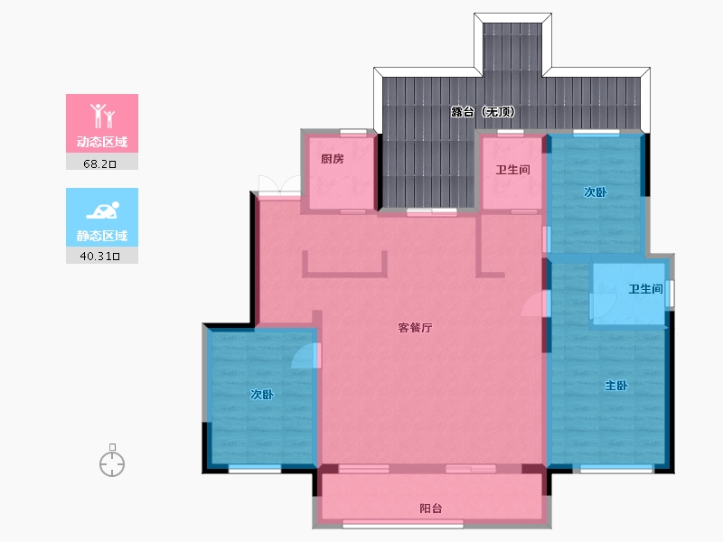 山东省-潍坊市-翔凯上城浞府-115.30-户型库-动静分区