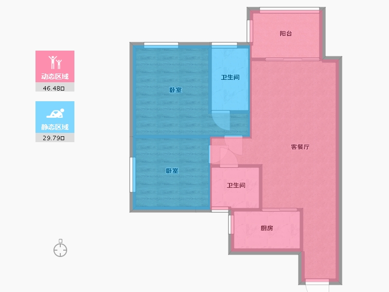 湖南省-常德市-阳光首府-69.28-户型库-动静分区