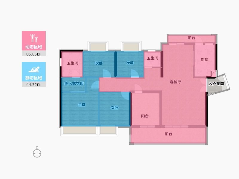 广东省-惠州市-中洲半岛城邦-119.67-户型库-动静分区