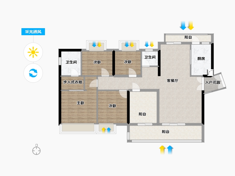 广东省-惠州市-中洲半岛城邦-119.67-户型库-采光通风