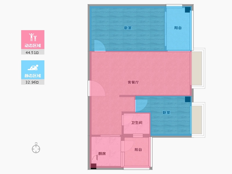 广东省-湛江市-中盛祈和公寓-70.00-户型库-动静分区