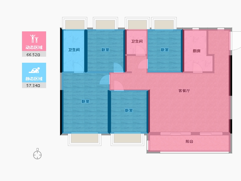 湖北省-武汉市-光谷未来城-111.99-户型库-动静分区