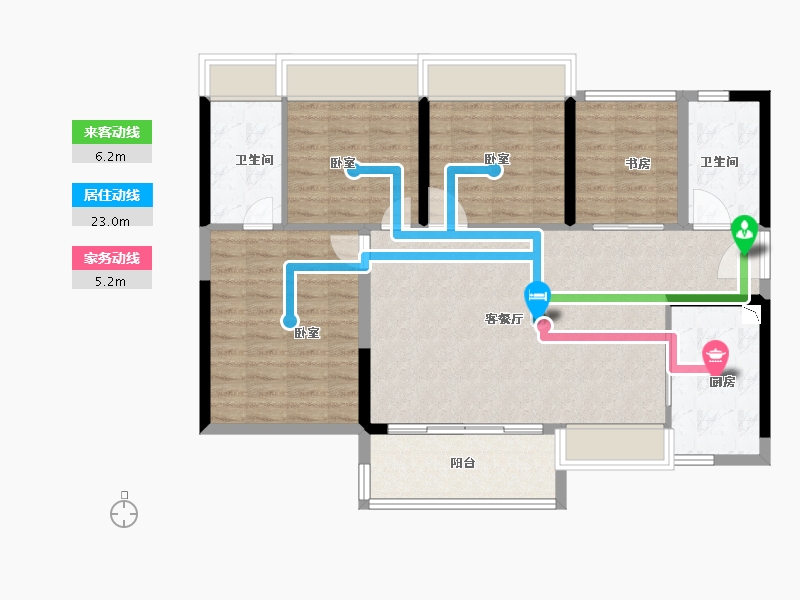 广东省-广州市-藏珑府-100.00-户型库-动静线