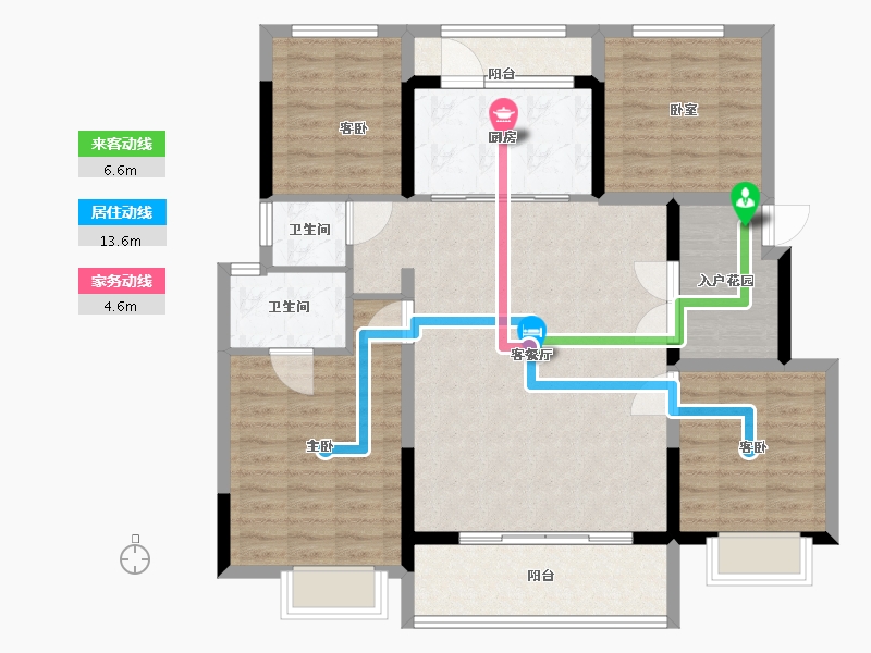 安徽省-六安市-高速时代御府-110.00-户型库-动静线