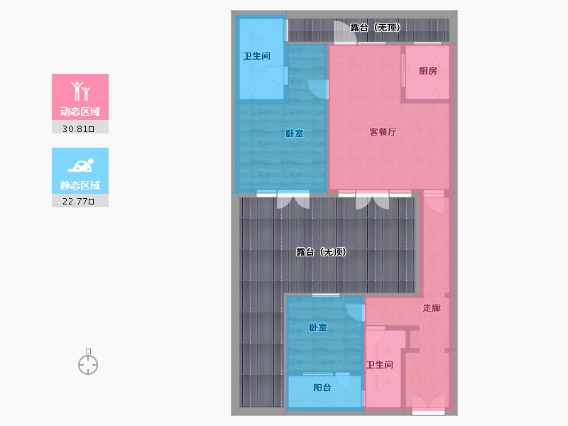 安徽省-六安市-绿城·春风里-72.00-户型库-动静分区