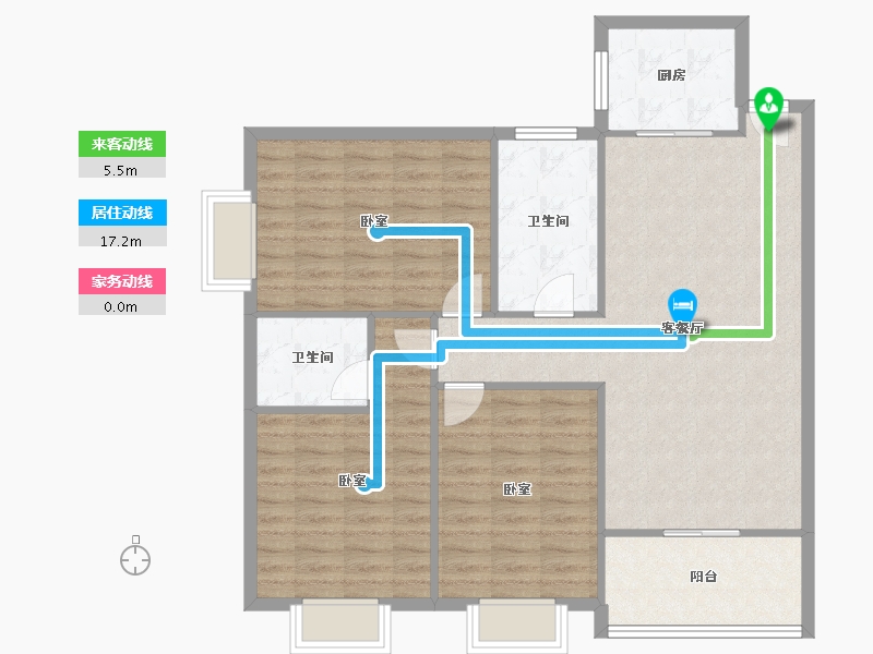 湖北省-孝感市-龙腾福城-101.81-户型库-动静线