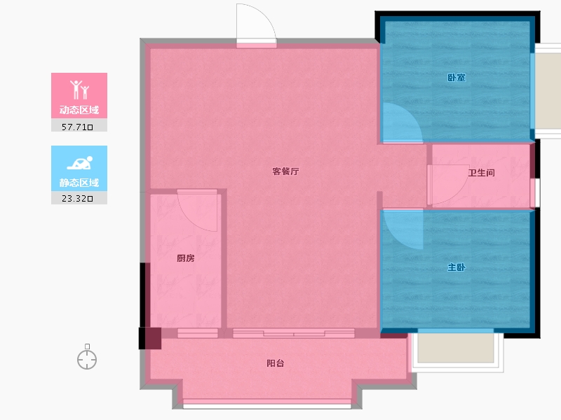 广东省-广州市-金龙城-74.00-户型库-动静分区