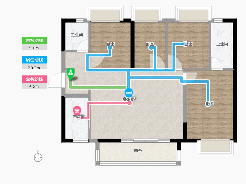 广东省-广州市-南沙时代-90.01-户型库-动静线