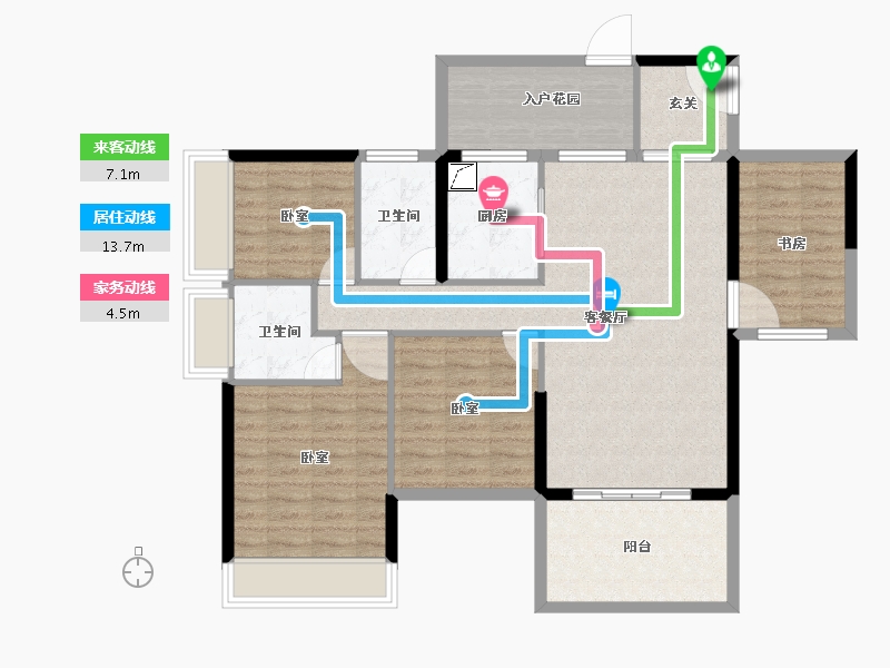 广东省-湛江市-盛世家园-108.25-户型库-动静线