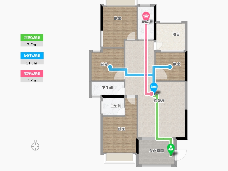 广东省-汕头市-和平金丰广场-120.01-户型库-动静线