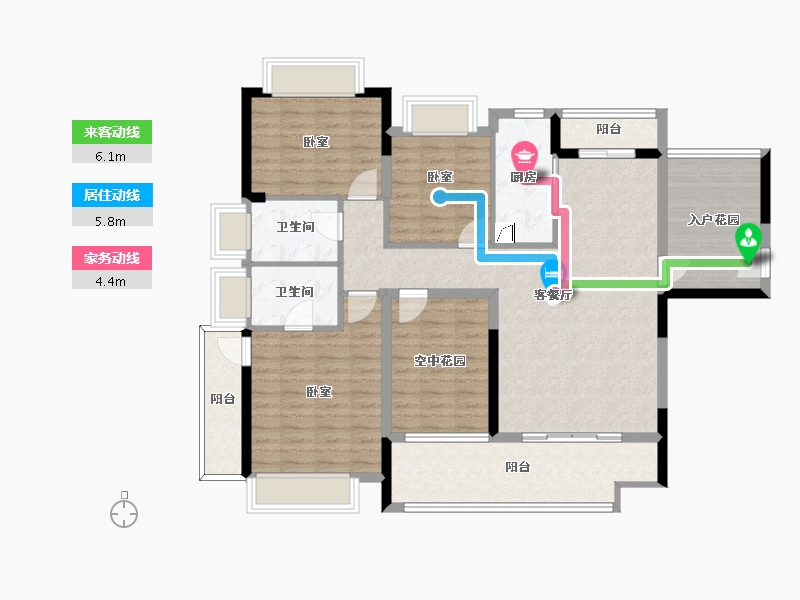 广东省-惠州市-龙湾新城-109.18-户型库-动静线