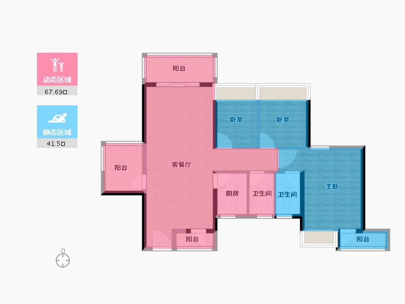 广东省-肇庆市-鼎湖山水名城-97.66-户型库-动静分区