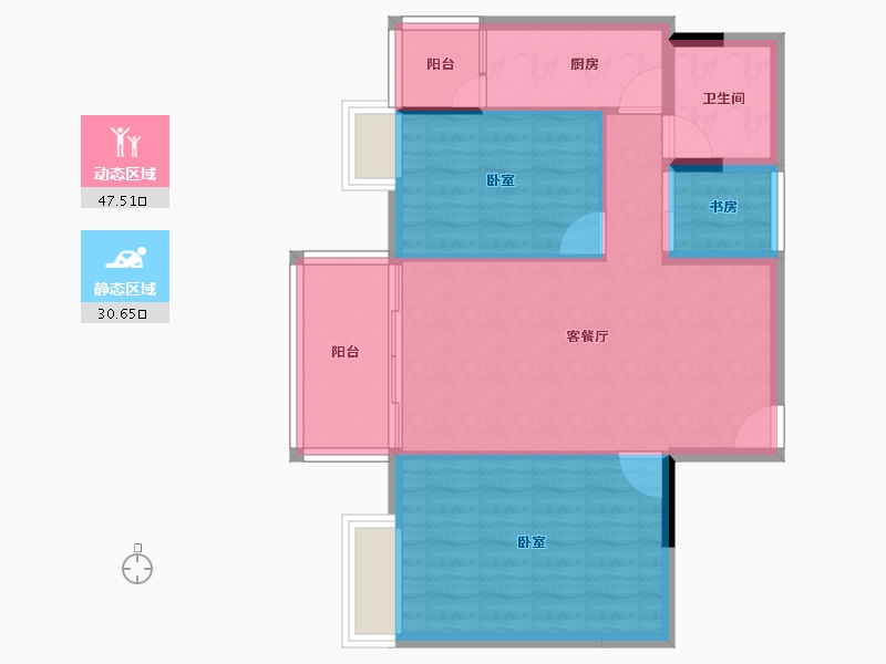 广东省-湛江市-名城世家-70.64-户型库-动静分区