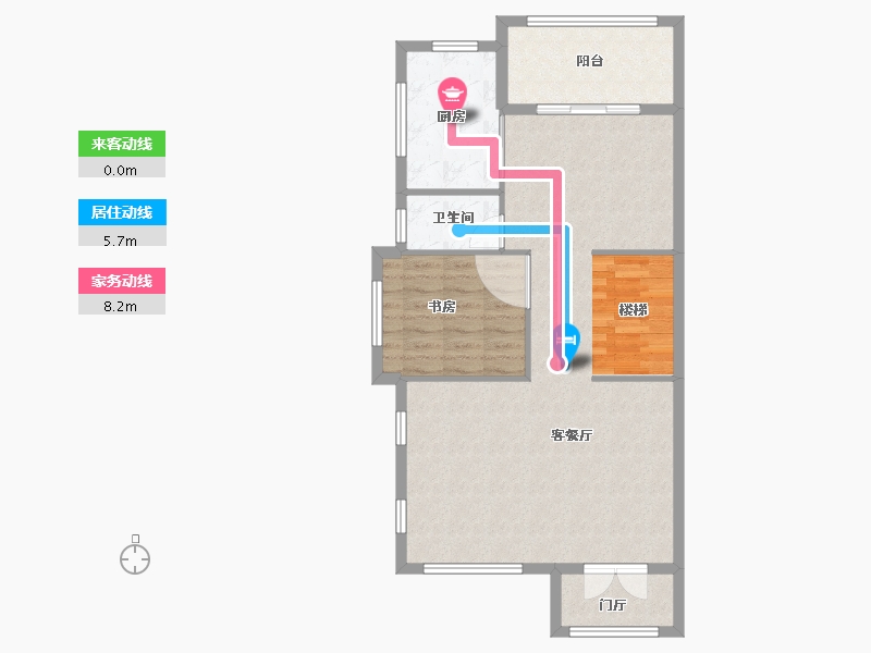 湖北省-武汉市-玉金山墅-82.54-户型库-动静线