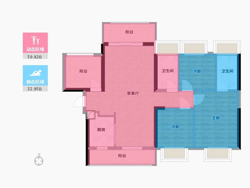 广东省-惠州市-中达聚龙庭-83.03-户型库-动静分区