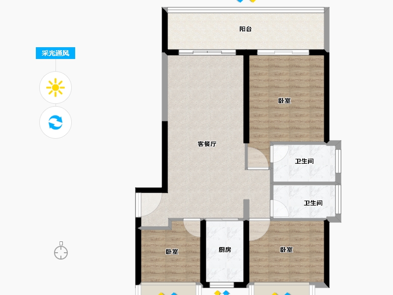 广东省-湛江市-华侨城南海旅游岛-93.16-户型库-采光通风