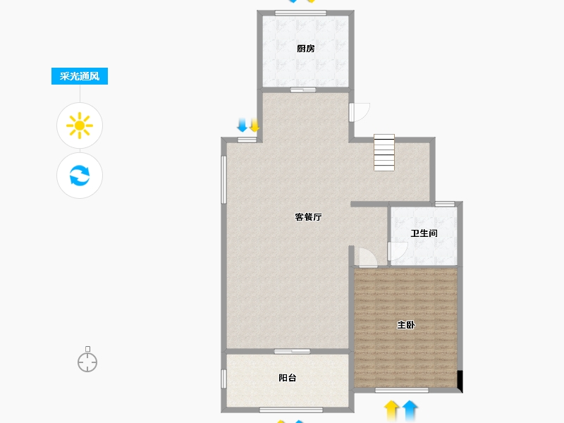 湖南省-长沙市-绿城高尔夫小镇-151.00-户型库-采光通风