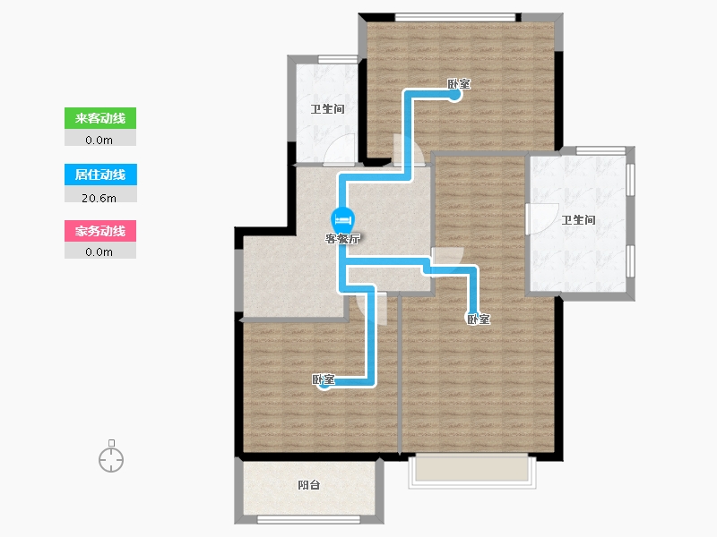 福建省-福州市-建发·央玺-124.00-户型库-动静线