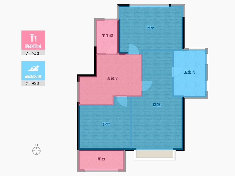 福建省-福州市-建发·央玺-124.00-户型库-动静分区