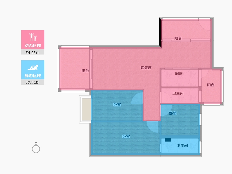 广东省-湛江市-名城世家-93.64-户型库-动静分区