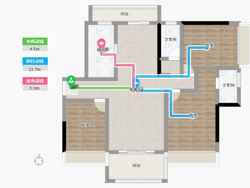 广东省-湛江市-吴川市财富海岸-98.58-户型库-动静线