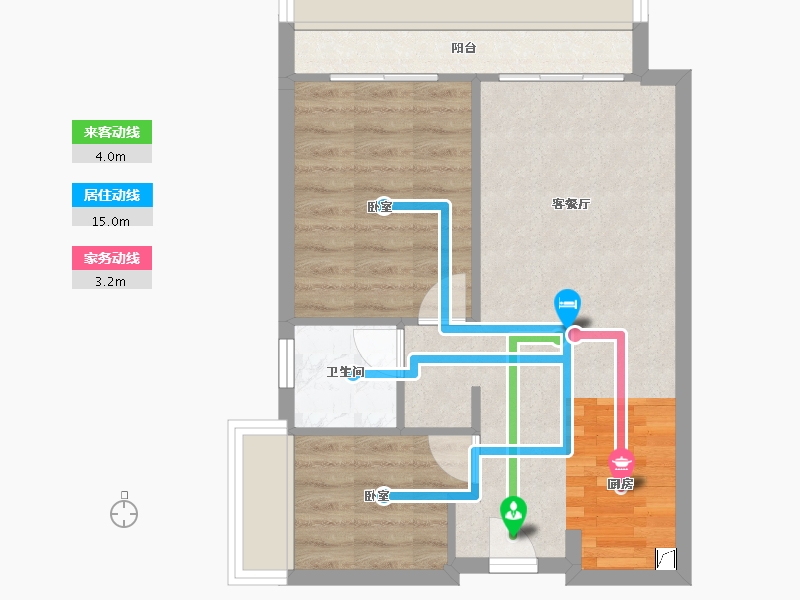 广东省-江门市-奥园古兜温泉小镇-52.67-户型库-动静线