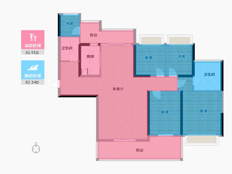 广东省-佛山市-合生君景-138.00-户型库-动静分区