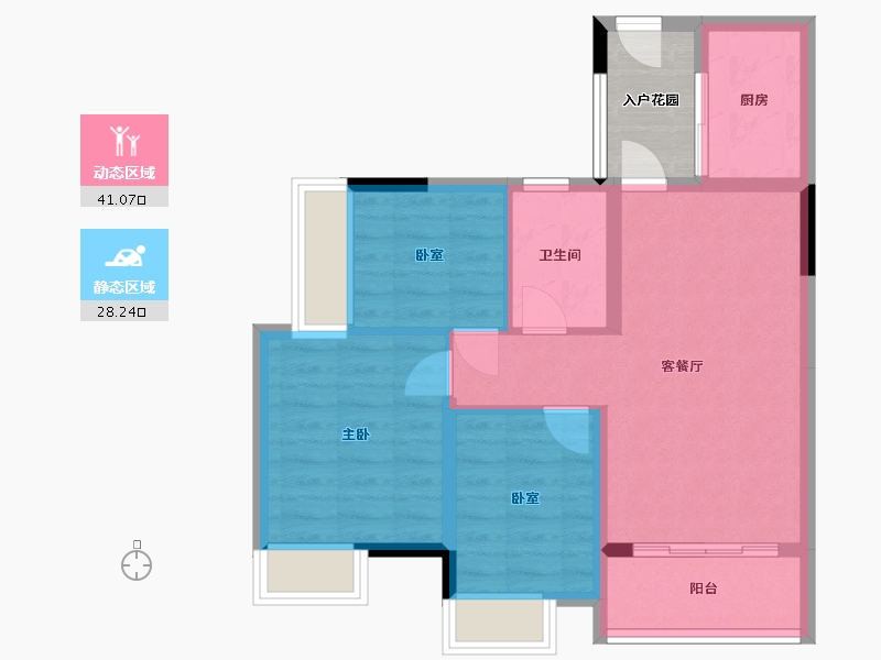 广东省-广州市-大夫山尚东-65.53-户型库-动静分区