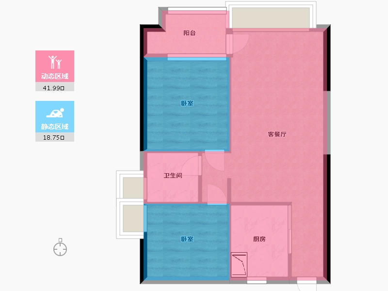 广东省-广州市-金龙城-54.00-户型库-动静分区