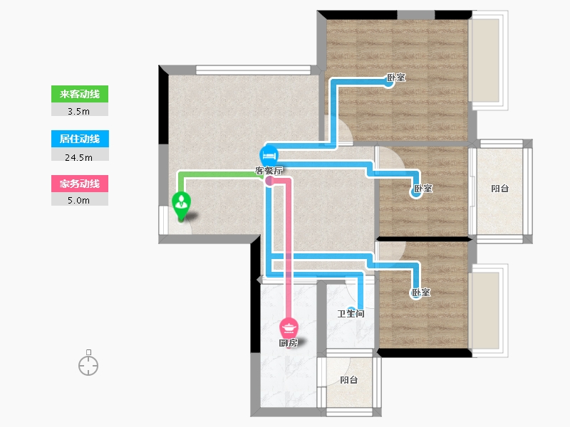 广东省-湛江市-名城世家-65.07-户型库-动静线