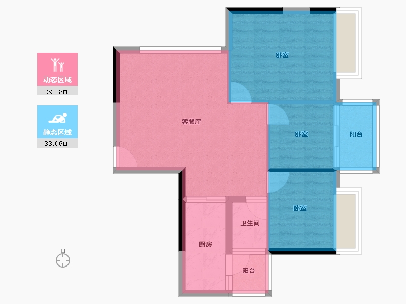 广东省-湛江市-名城世家-65.07-户型库-动静分区