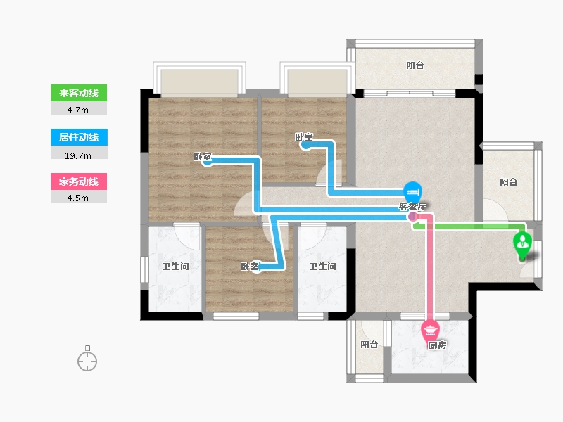 广东省-佛山市-德江御府-80.29-户型库-动静线