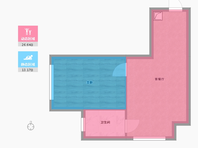 湖南省-长沙市-长沙恒大誉府-35.48-户型库-动静分区