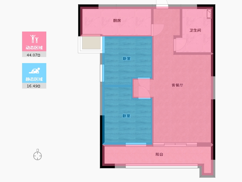 广东省-广州市-金龙城-53.68-户型库-动静分区