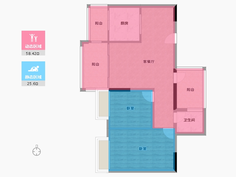 广东省-湛江市-名城世家-75.37-户型库-动静分区