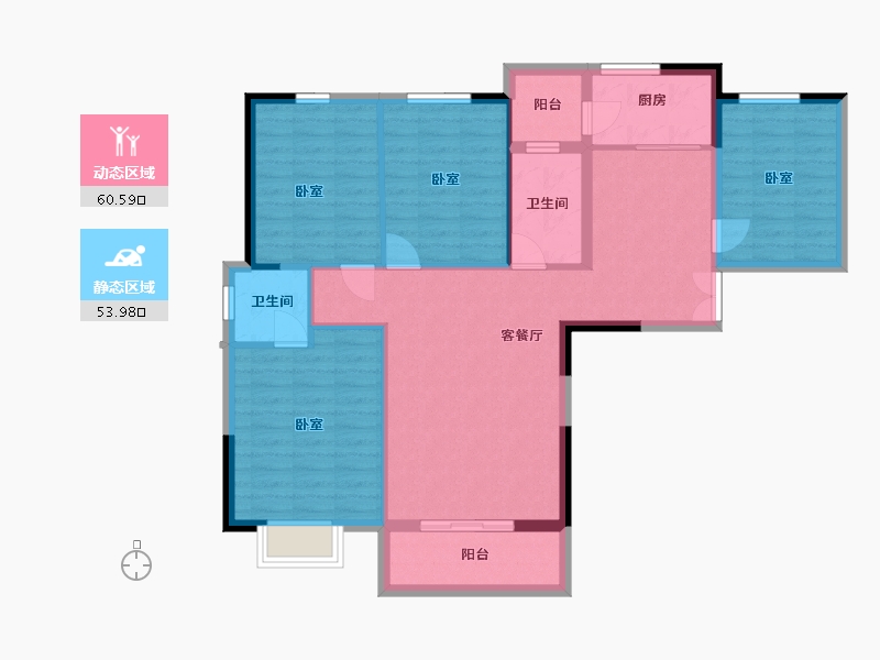 湖北省-孝感市-华誉智慧城-103.28-户型库-动静分区