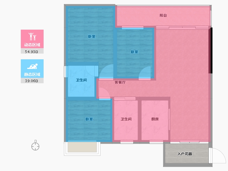 湖南省-怀化市-嘉丰广场-88.31-户型库-动静分区