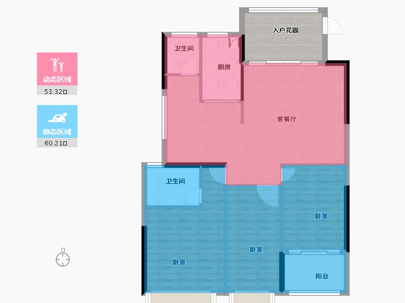 广东省-汕头市-和平金丰广场-113.84-户型库-动静分区