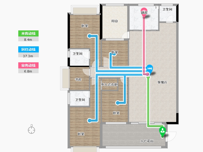 广东省-汕头市-和平金丰广场-178.84-户型库-动静线