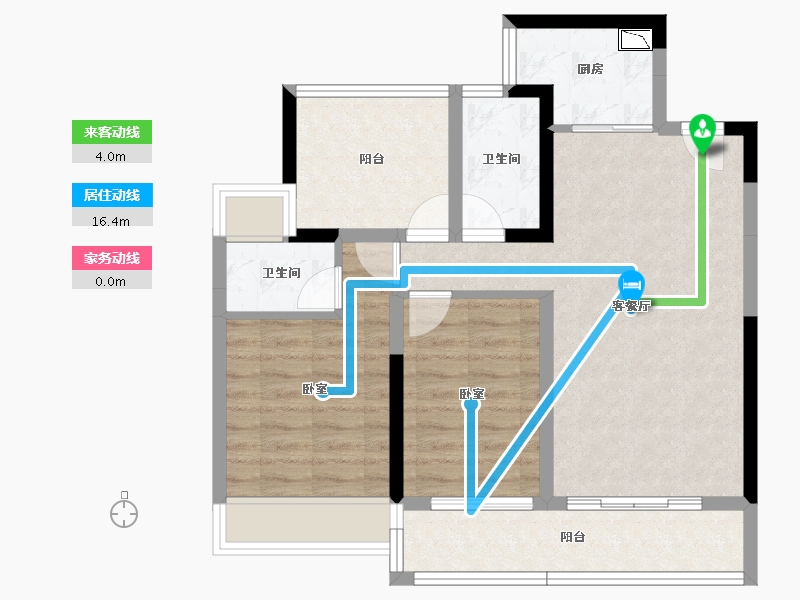 广东省-广州市-藏珑华府-74.41-户型库-动静线