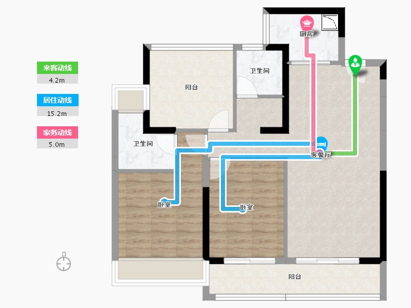 广东省-广州市-藏珑华府-83.69-户型库-动静线