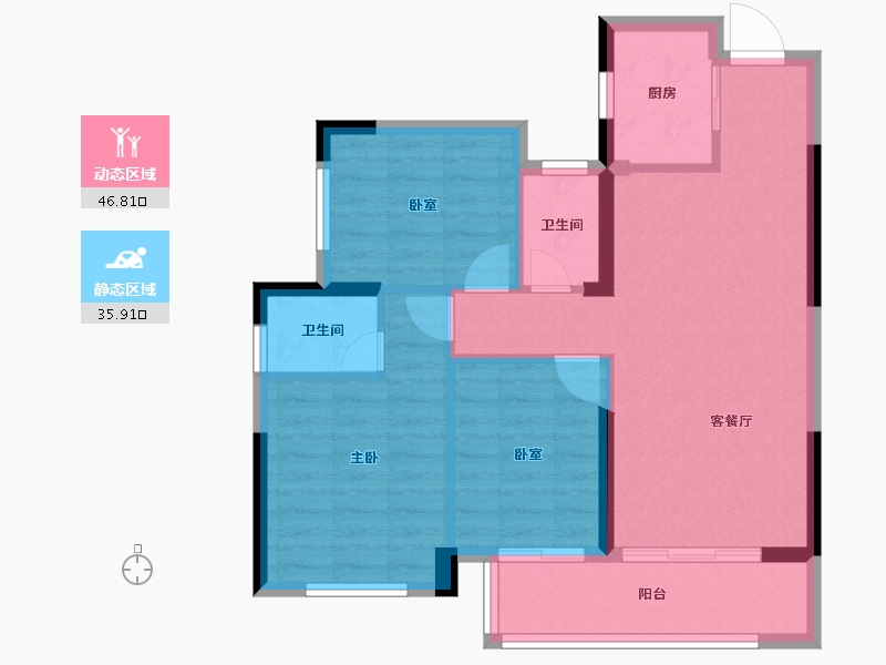 广西壮族自治区-贺州市-和润文郡-74.18-户型库-动静分区