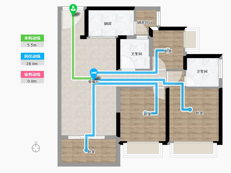 广东省-湛江市-湛江招商国际邮轮城-84.00-户型库-动静线