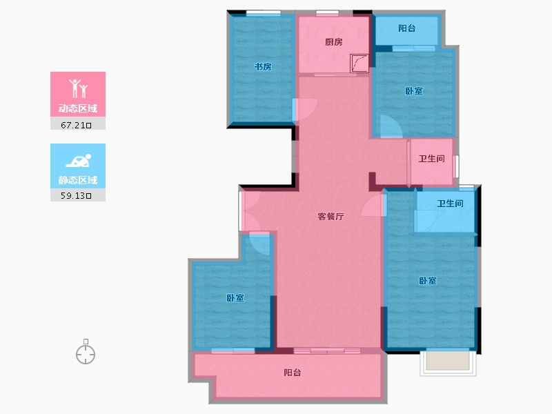 河南省-商丘市-万宝首府-112.17-户型库-动静分区