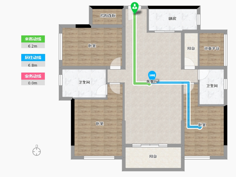 广东省-汕头市-御海天宸-117.61-户型库-动静线