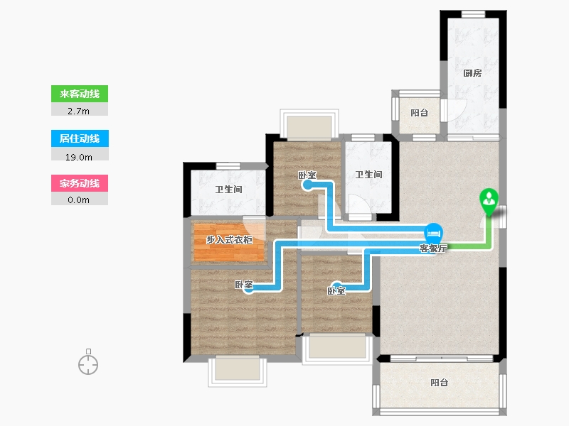 湖南省-湘潭市-湘潭恒大国际健康城-84.26-户型库-动静线