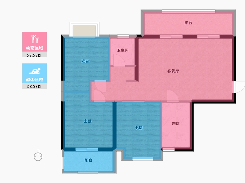 湖南省-长沙市-建发•中央公园-83.01-户型库-动静分区